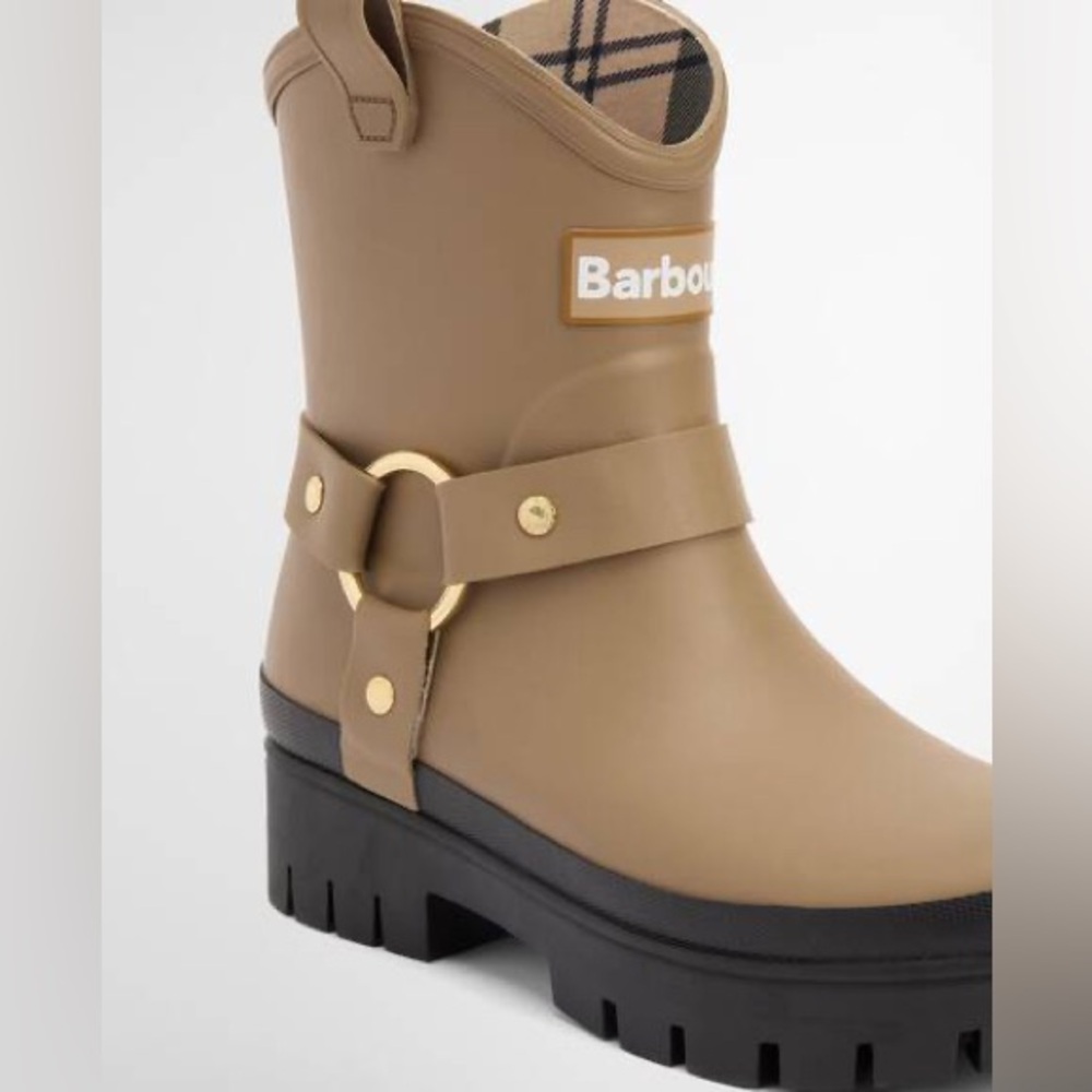♥️♥️♥️ Barbour Ellet Harness Wellington Boots size 7 US/38 Eur/ 5 UK